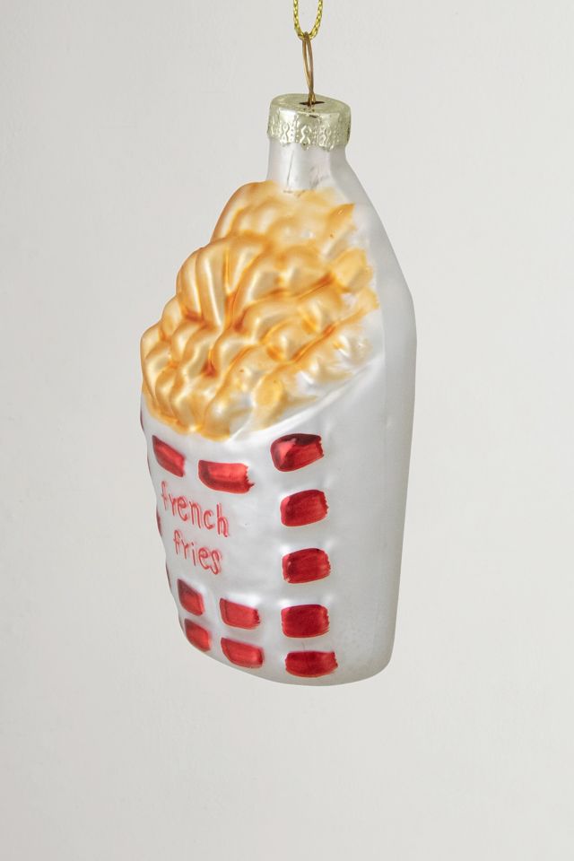 French Fries Glass Ornament #2