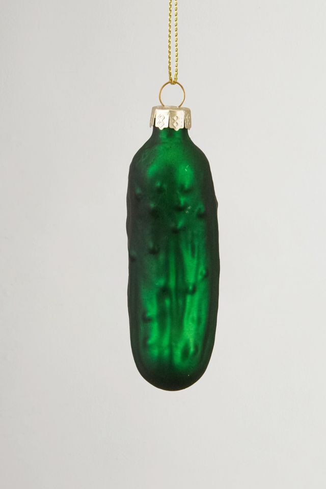 Green Pickle Glass Ornament #3