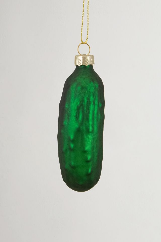 Green Pickle Glass Ornament #4