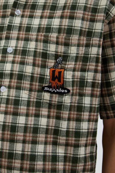 WORSHIP SUPPLIES Handy Short Sleeve Button-Down Work Shirt