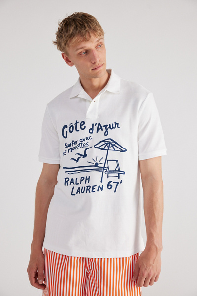 トップス \"ralph lauren\"crashed american poloshirt NWT POLO RALPH LAUREN LOGO MEN'S POLO SHIRT COTTON NAVY RED WHITE