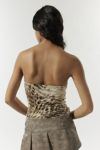 Silence + Noise Caprice Patterned Asymmetric Hem Tube Top