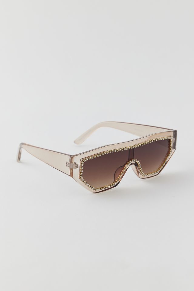 Rhinestone Bold Square Sunglasses #1