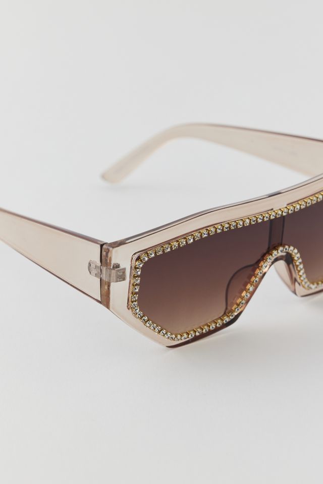 Rhinestone Bold Square Sunglasses #2