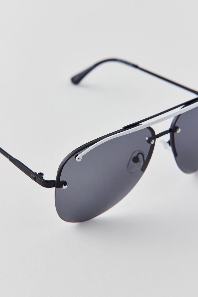 Lunettes de soleil aviateur métal années 80 #2