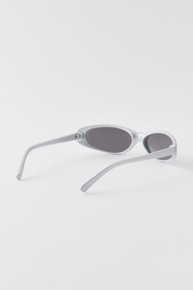 '90s Sleek Curved Slim Oval Sunglasses #2