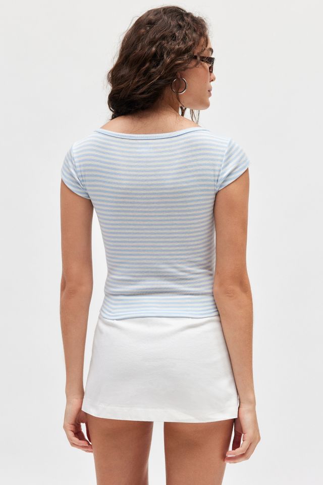 BDG Willow Short Sleeve Boat Neck Tee #3