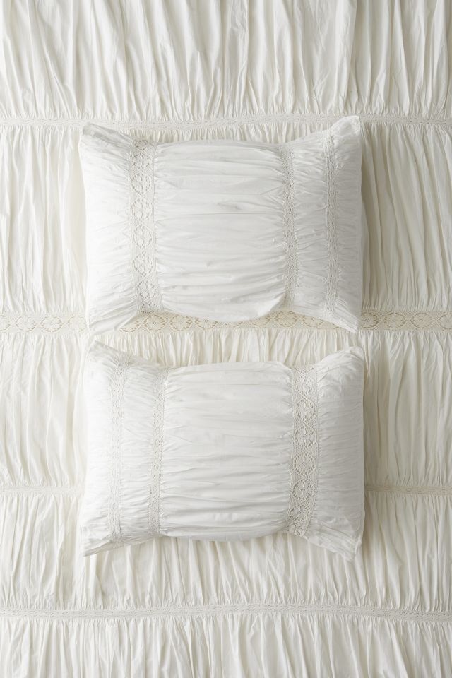 Eliza Ruched Cotton Sham Set #1
