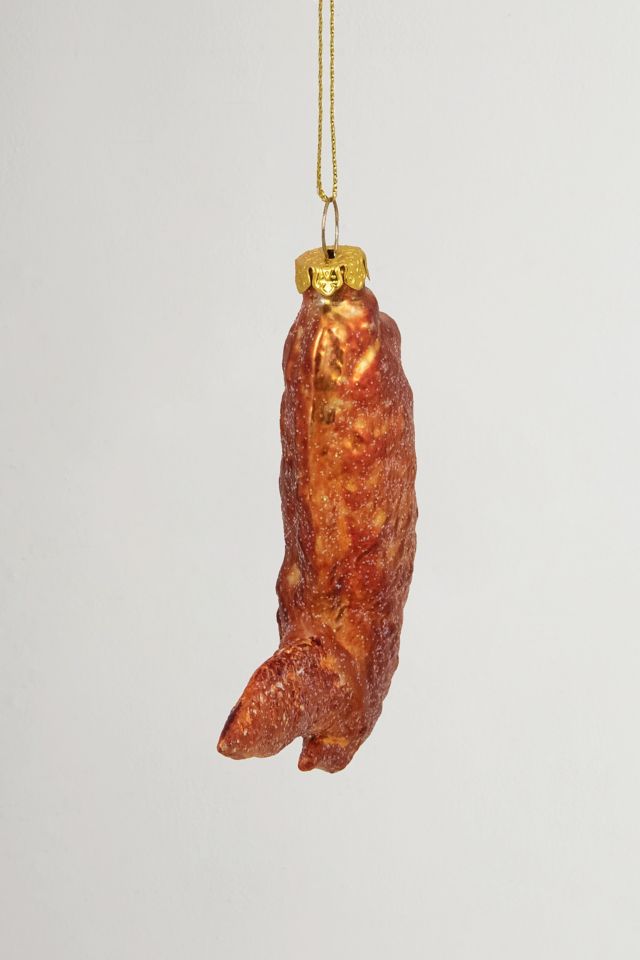 Buffalo Flat Chicken Wing Glass Ornament #2