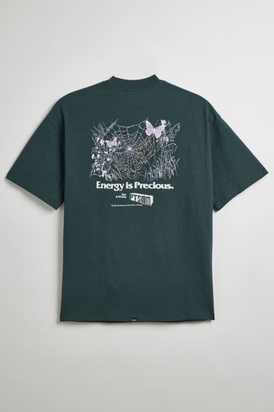 Thrills Energy Is Precious Tee In Dark Jade, Men's At Urban Outfitters In Blue