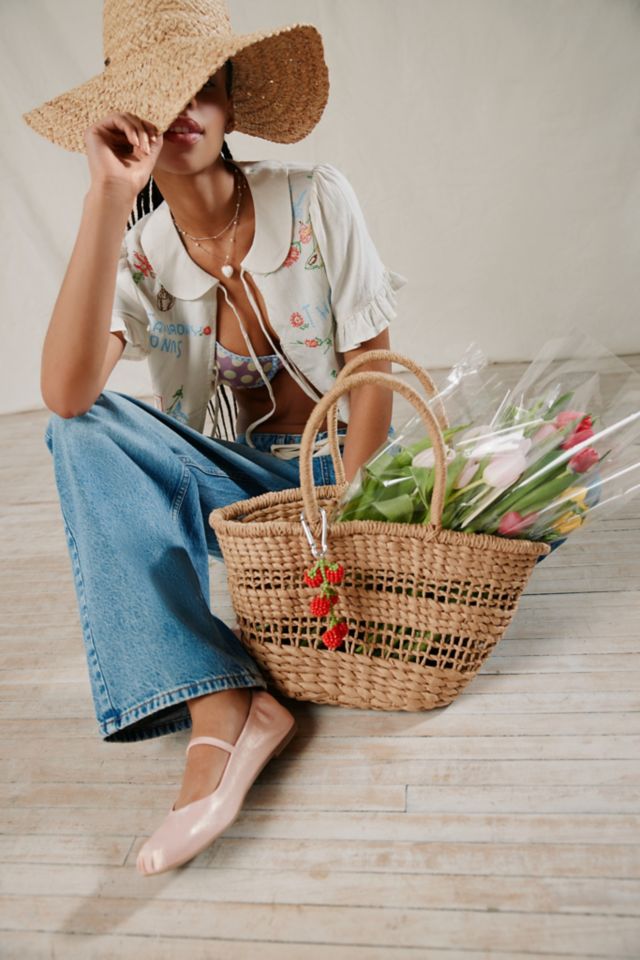 Urban outfitters straw bag sale