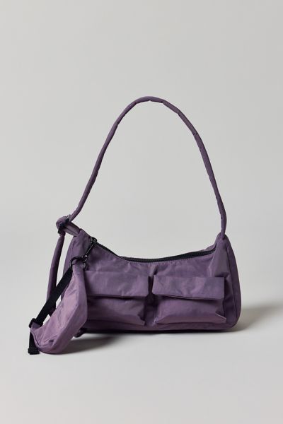 BAGGU UO Exclusive Embroidered 8 Ball Medium Nylon Crescent Bag