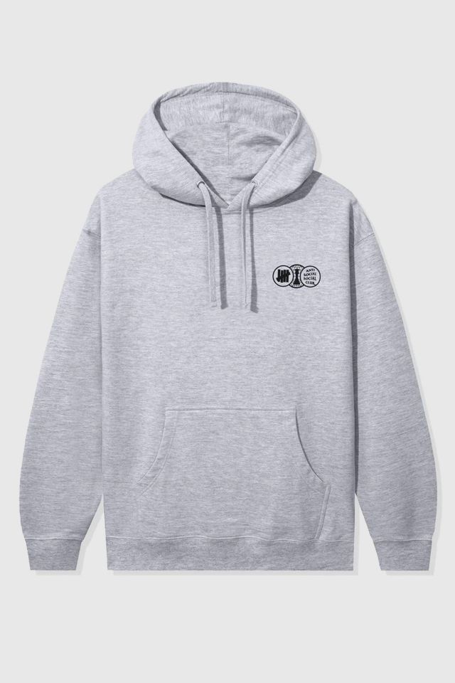 Anti social social discount club x undefeated hoodie