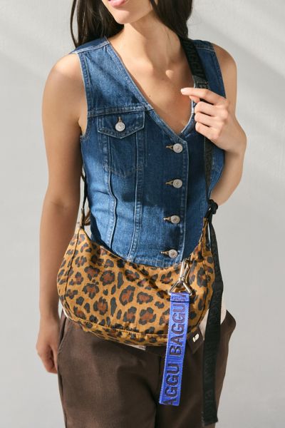 BAGGU UO Exclusive Cherub Embroidered Mini Nylon Shoulder Bag