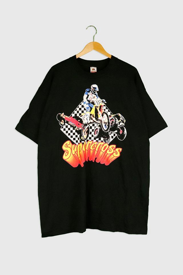 Maillot De Motocross Vintage AXO 1989 - Taille L - NOS (New Old Stock) - Coton/Polyester