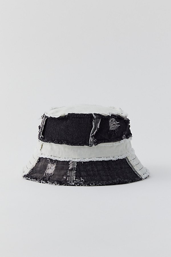 Bdg Patchwork Bucket Hat In Black, Women's At Urban Outfitters