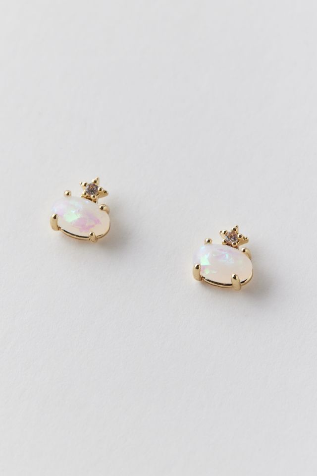 Delicate Galaxy Stone Earring #2