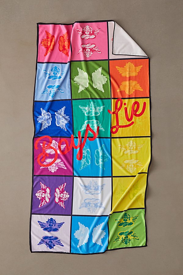 Boys Lie Beach Towel In Rainbow At Urban Outfitters In Multi