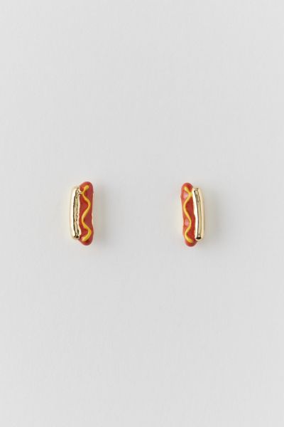 Delicate Hot Dog Earring