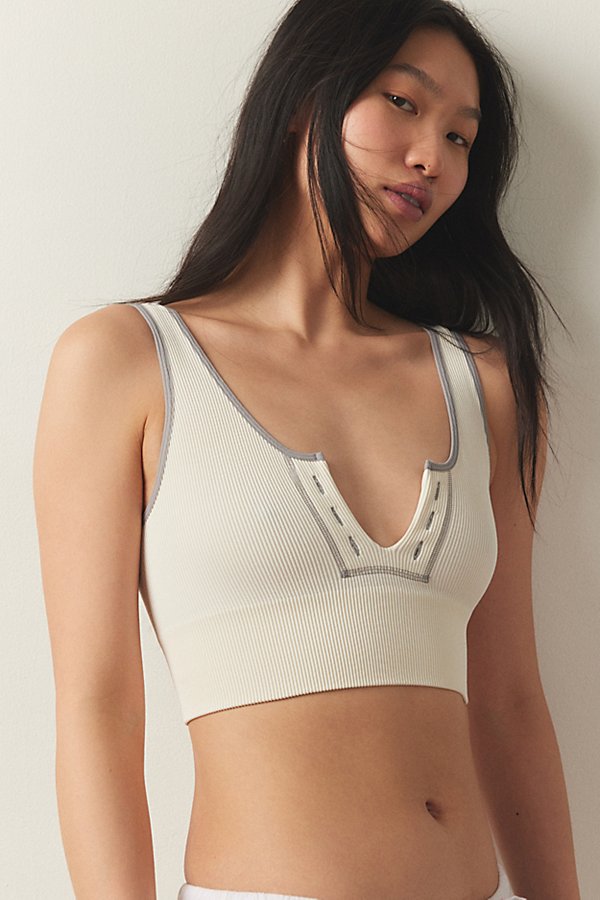 Out From Under Call The Shots Seamless Bralette In Ivory, Women's At Urban Outfitters