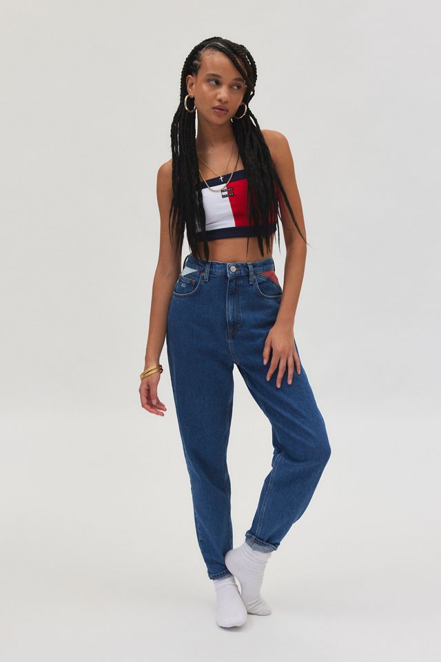 Tommy Jeans Ultra High Rise Tapered Mom Jean | Urban Outfitters