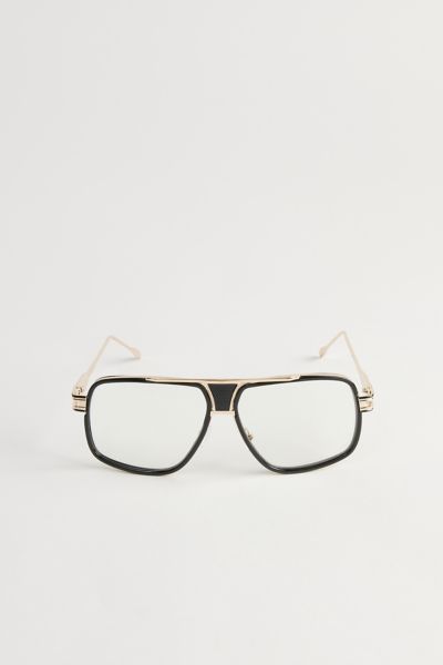 Shop Urban Outfitters Vice Metal Aviator Readers In Gold, Men's At