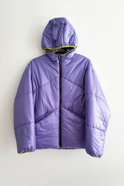 Paria Farzaneh Lilac Purple Water Repellent Hooded Puffer Jacket