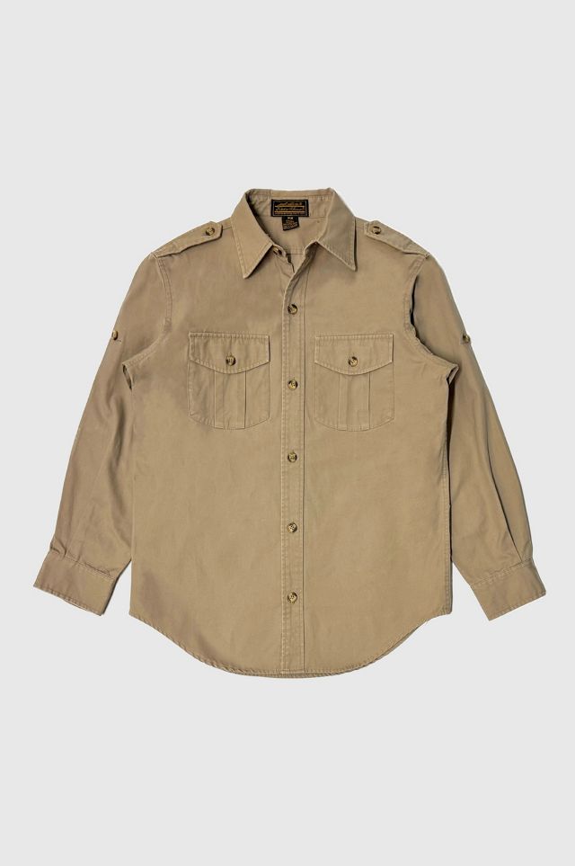 Vintage 1990’s Eddie Bauer Cotton Safari Long Sleeve Shirt | Urban ...