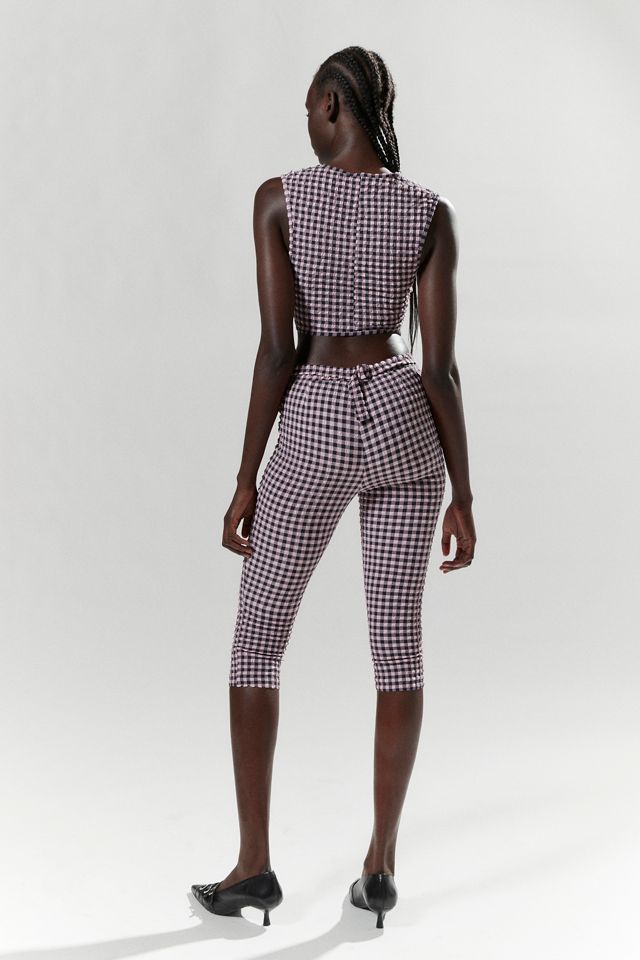 Silence + Noise Carly Gingham Top & Capri Pant Set #2