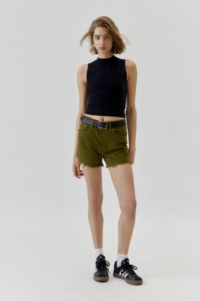 Urban Renewal Vintage Levi's Low Rise Slouchy Short In Dark Green, Women's At Urban Outfitters