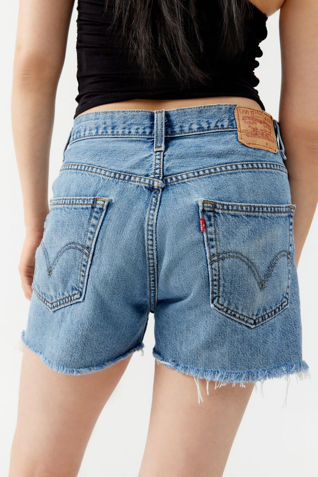 Short levi's vintage taille haute hot sale