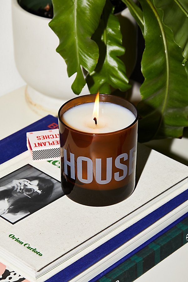 Houseplant Glass Candle In Black At Urban Outfitters In Brown