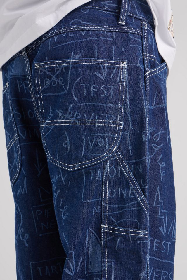 Lee X Jean-Michel Basquiat Laser Print Carpenter Jean #1