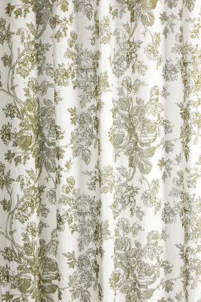 Toile Floral Window Panel