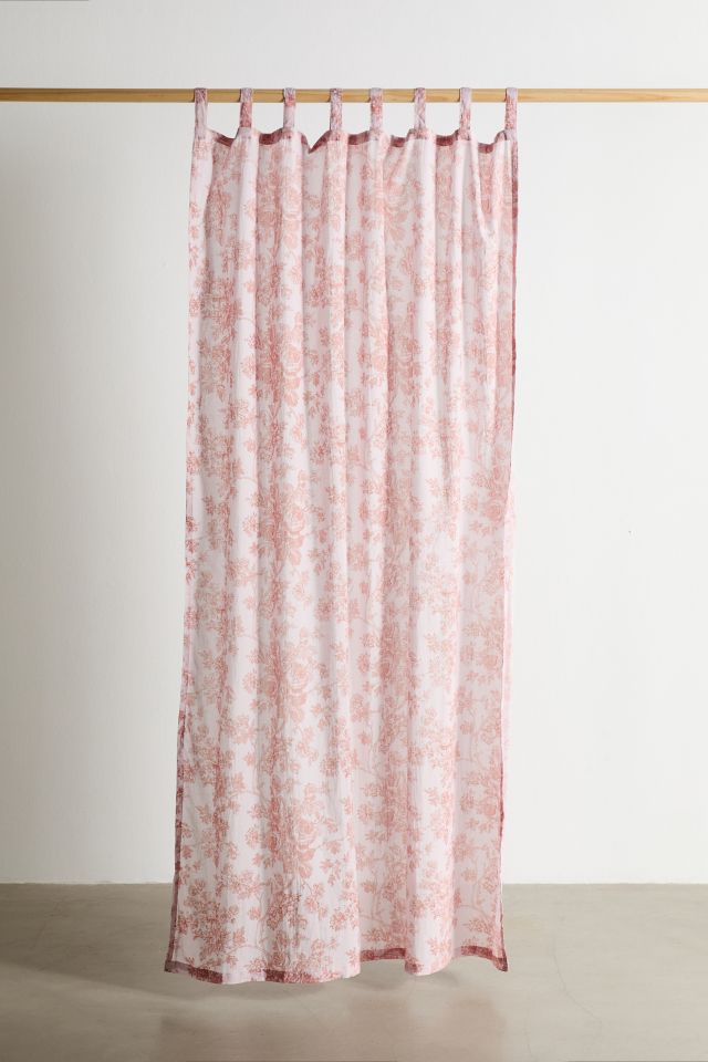 Toile Floral Window Panel #1