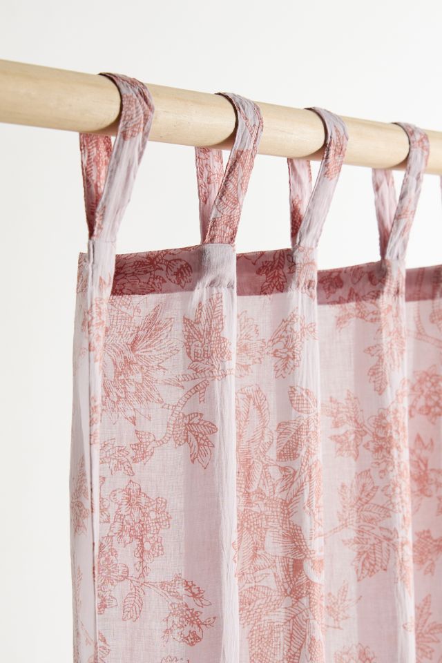 Toile Floral Window Panel #3