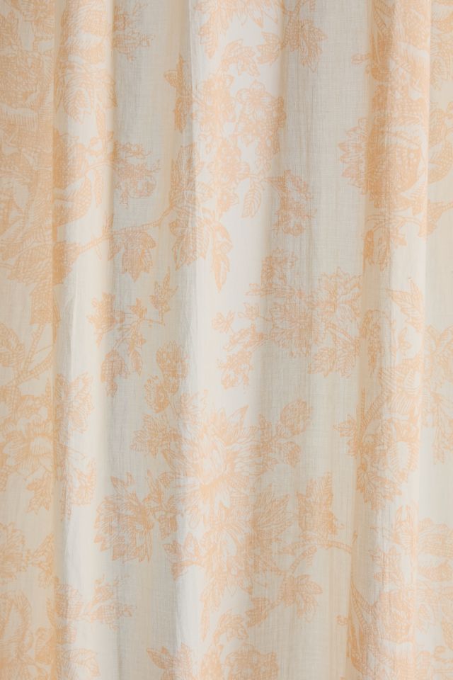 Panneau de fenêtre en coton floral à motifs #2