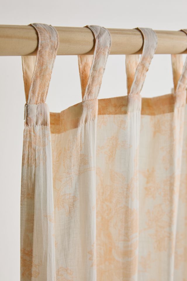 Panneau de fenêtre en coton floral à motifs #3