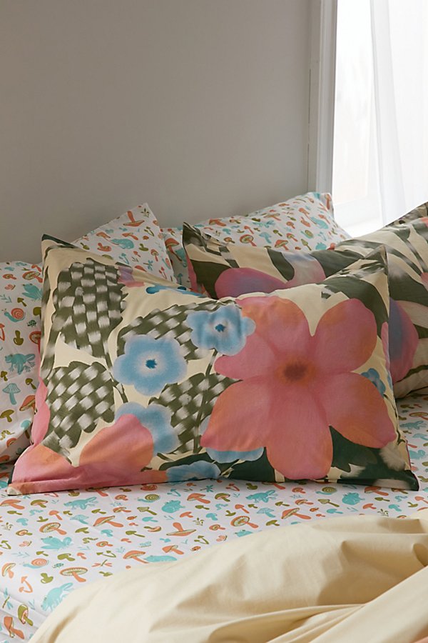 Urban Outfitters Wonderland Floral Breezy Cotton Percale Sham Set In Assorted At  In Multi