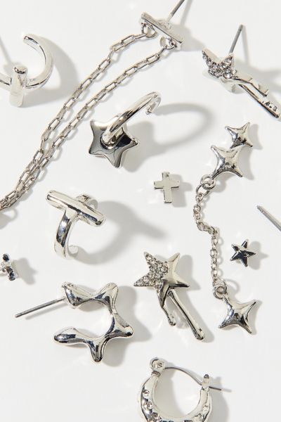 Stars Are Blind Post & Hoop Earring Set