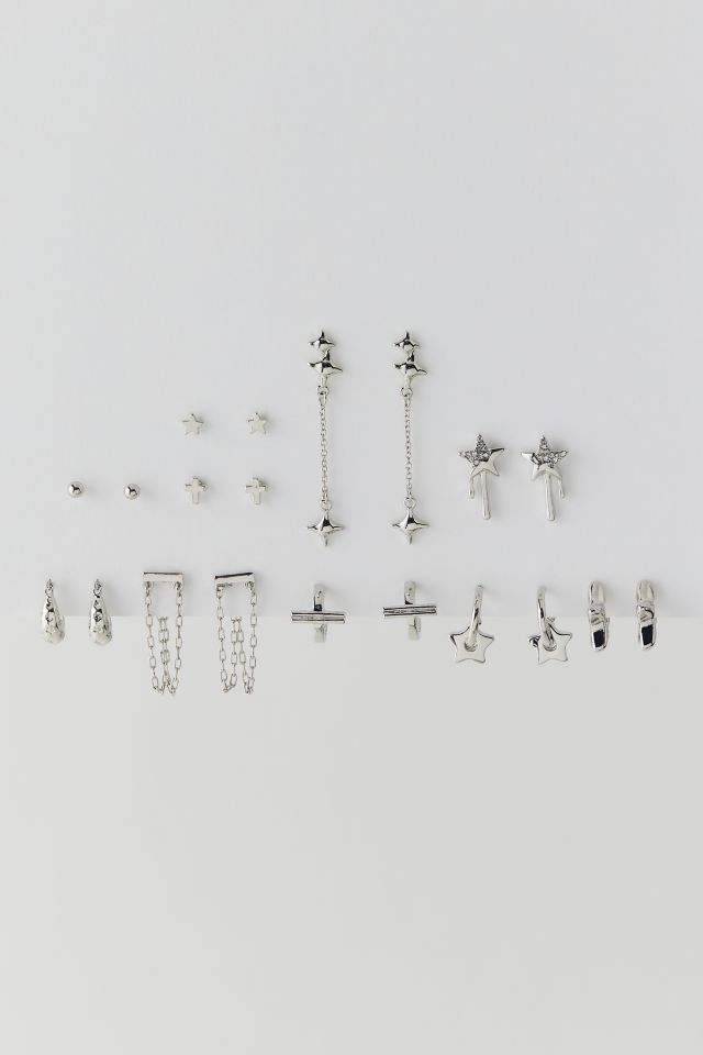 Stars Are Blind Post & Hoop Earring Set #3