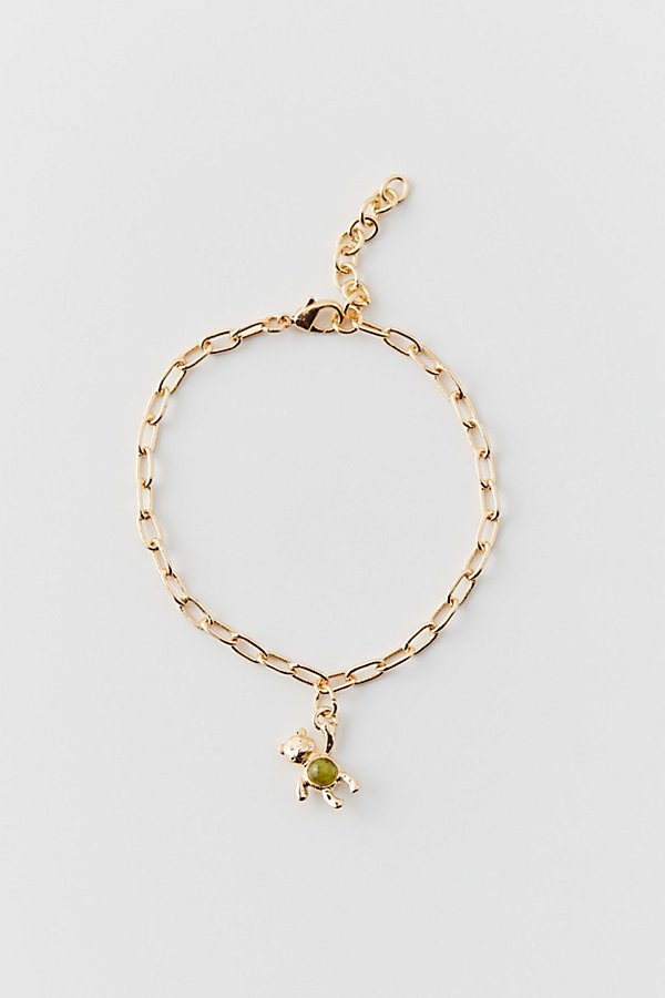 Shop Urban Outfitters Teddy Delicate Charm Bracelet In Teddy, Women's At