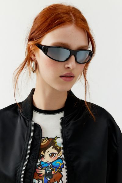 Shop Urban Renewal Vintage Released Wrap Sports Sunglasses In Black, Women's At Urban Outfitters