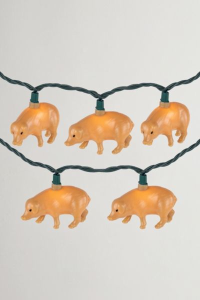 Urban Outfitters Farm Pigs 6ft String Lights In Beige At  In Neutral