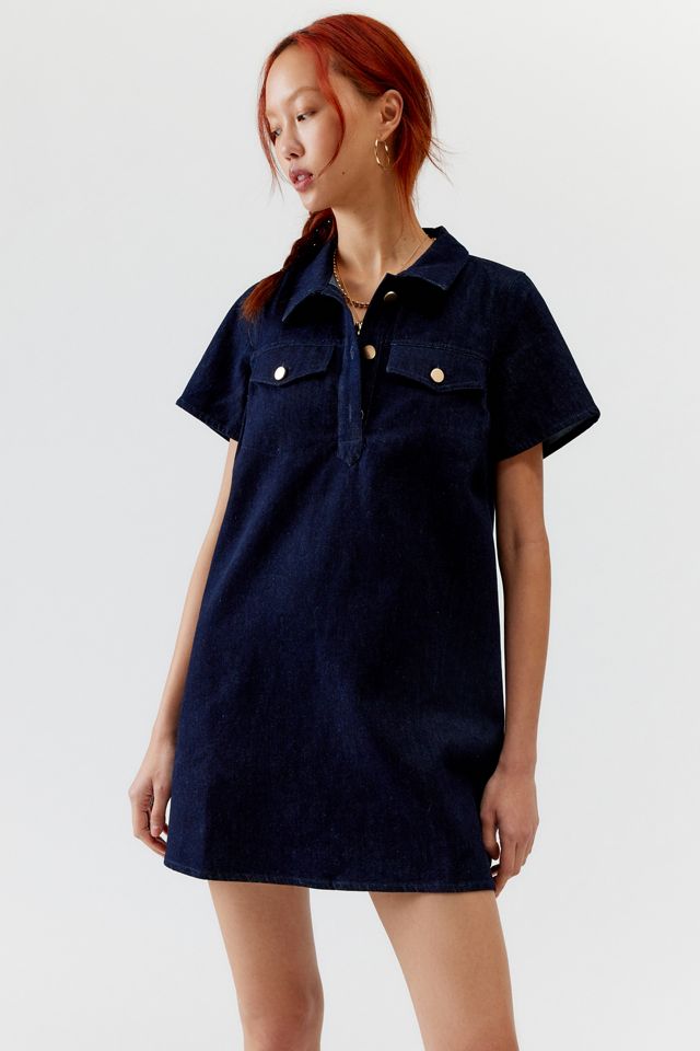 Motel Reiga Denim Mini Dress Urban Outfitters