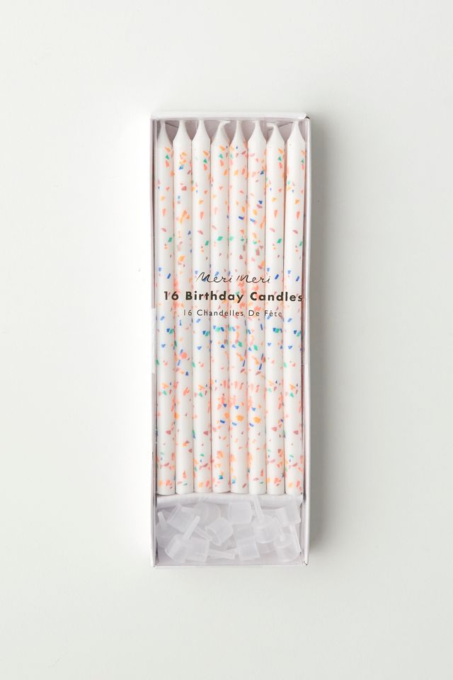 Meri Meri Neon Confetti Party Candle Set #2