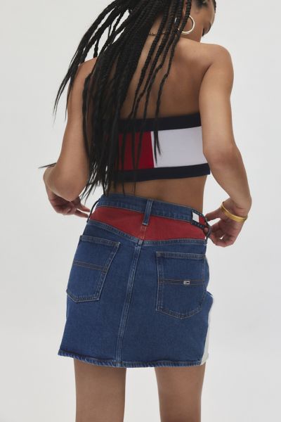 Tommy Jeans Izzie Denim Flag Mini Skirt