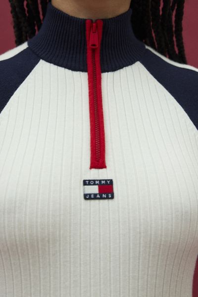 Tommy Jeans Color-Blocked Ribbed Sweater Dress