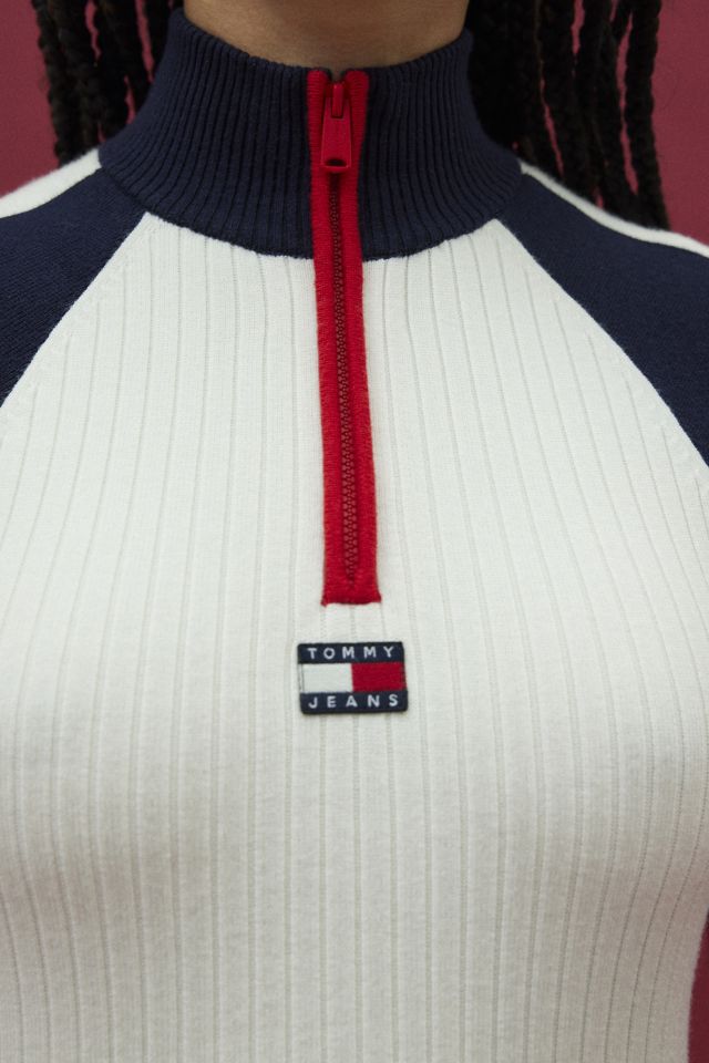 Tommy Jeans Colorblocked Ribbed Sweater Dress #1
