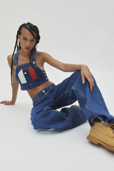 Tommy Jeans Archive Dungaree Crop Top